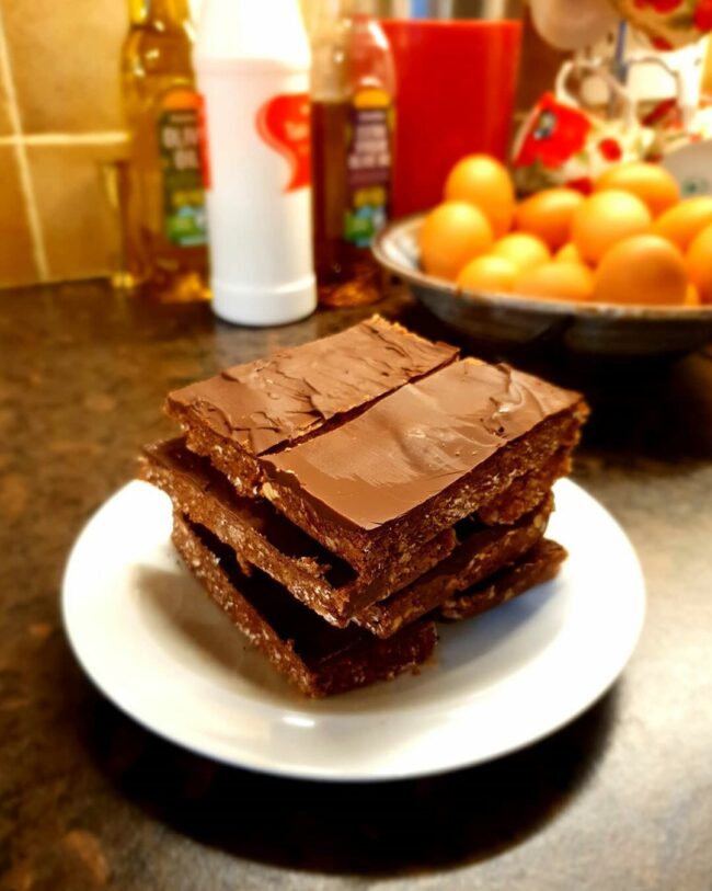 Chocolate Peanut Butter Protein Bars